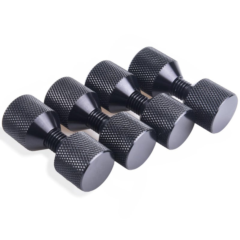 CNRAQR 1-1/8" Two Hole Pins 6061 Aluminum Lightweight Construction 2 Hole Flange Alignment Pin with Anodized Oxide Black Finish 4Pcs - Image 5